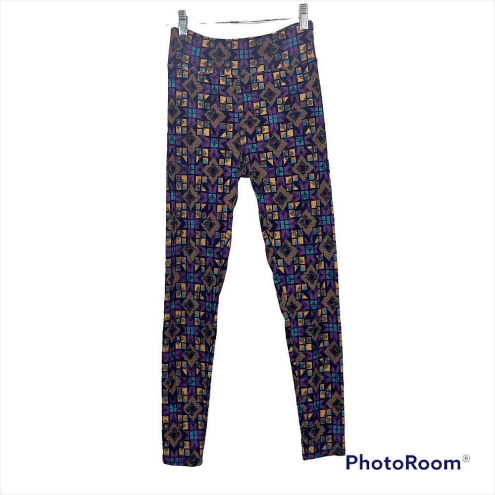LuLaRoe one size leggings geometric pattern